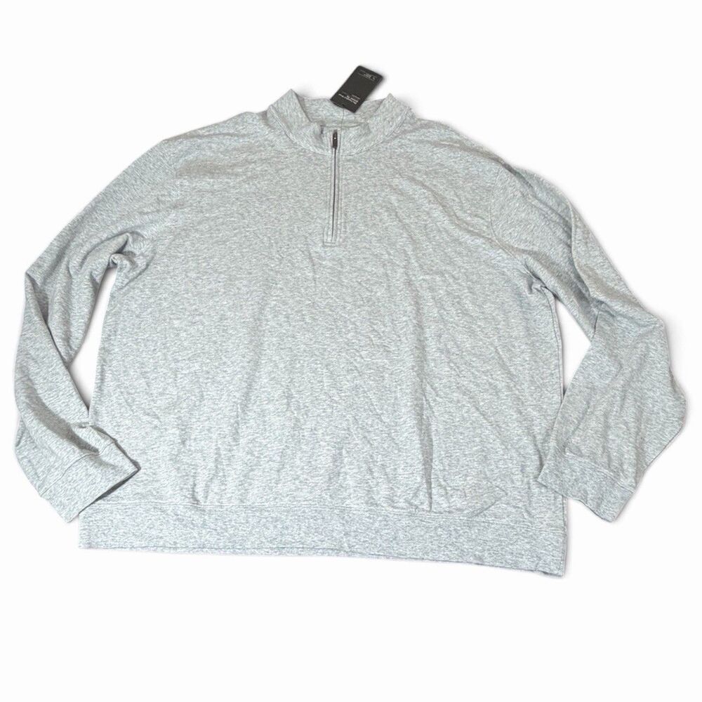 Goodfellow & Co. Men’s Gray Fleece Comfort Quarter-Zip Pullover XXL NWT
